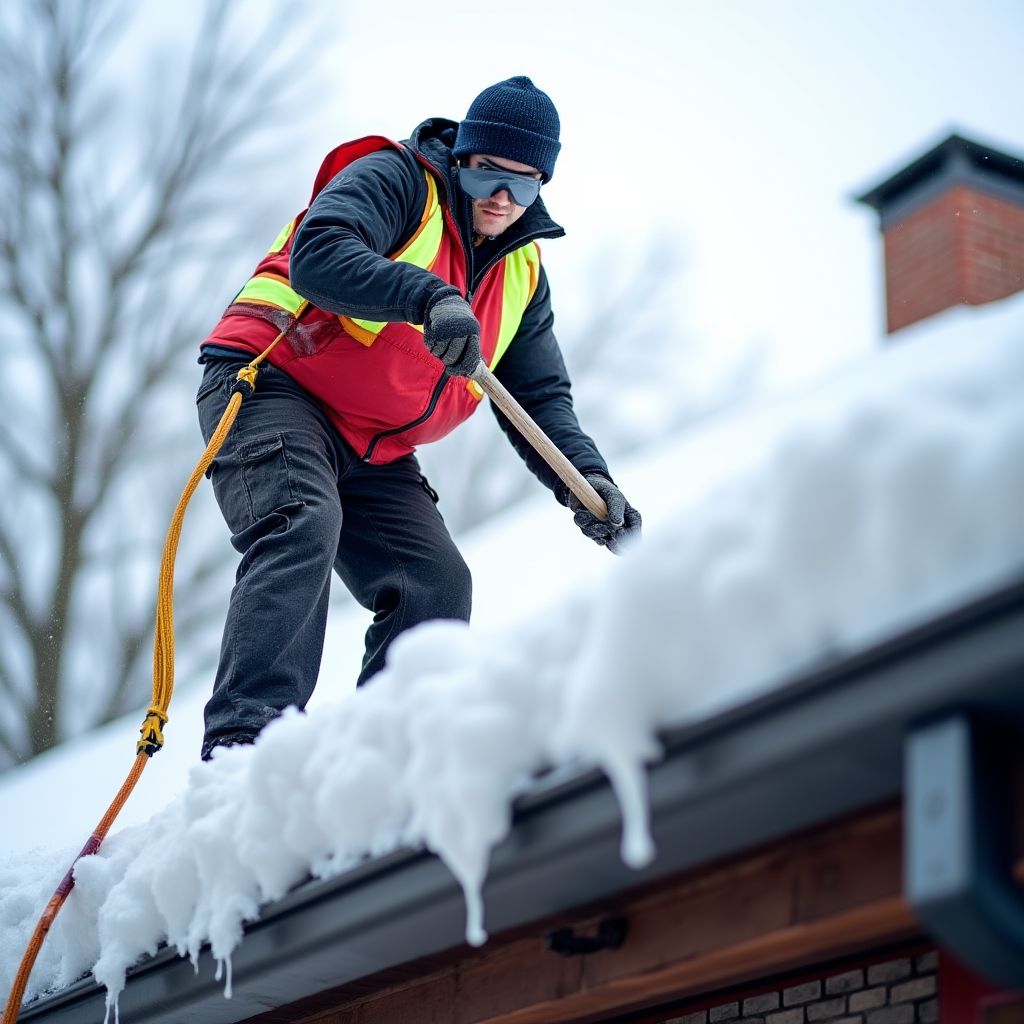 Entretien hivernal de toiture